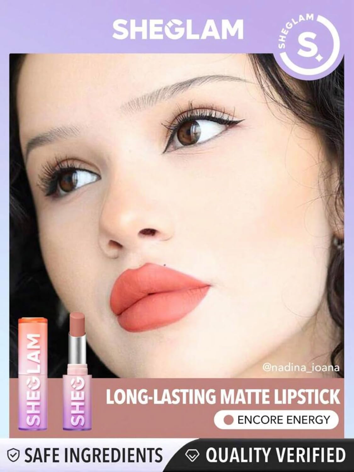 SHEGLAM - Dynamatte Boom Long-Lasting Matte Lipstick - ENCORE ENERGY