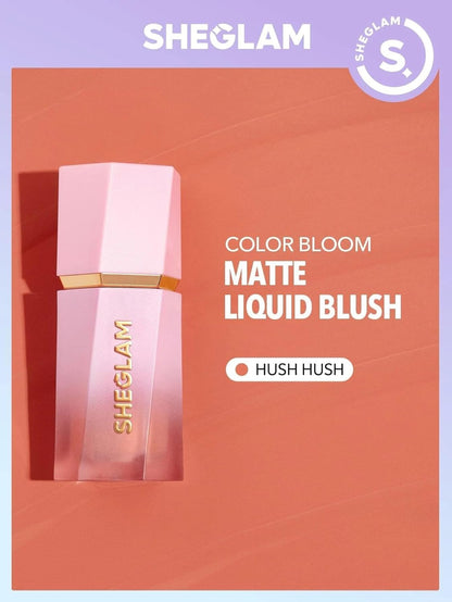 SHEGLAM - Color Bloom Liquid Blush Matte Finish - HUSH HUSH