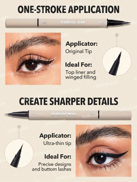 SHEGLAM - Multi-Tasker Line & Detail Eyeliner Pen-Black