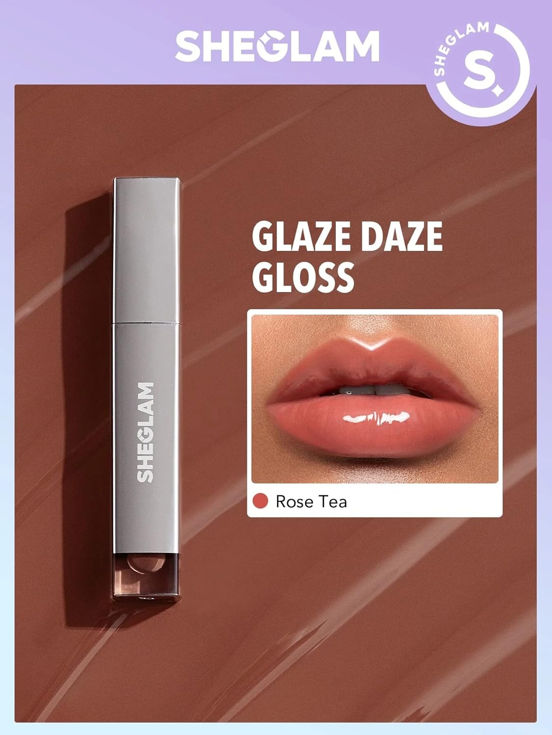 SHEGLAM - Glaze Daze Lip Gloss - ROSE TEA